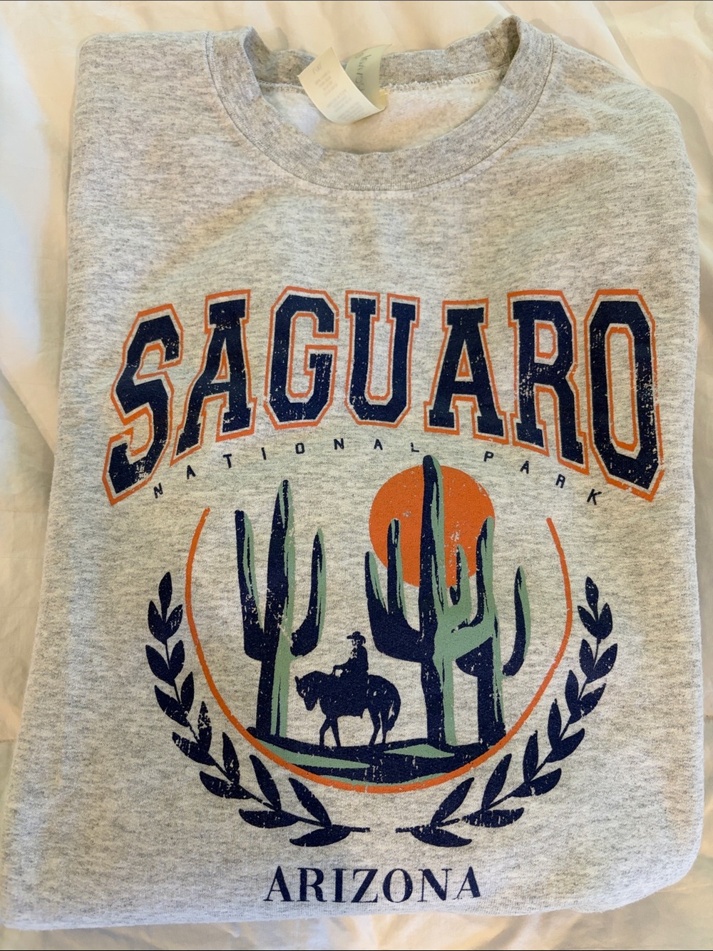 Altar’d State / AS RevivalSaguaro Arizona Cozy Grey Graphic Crewneck Sweatshirt